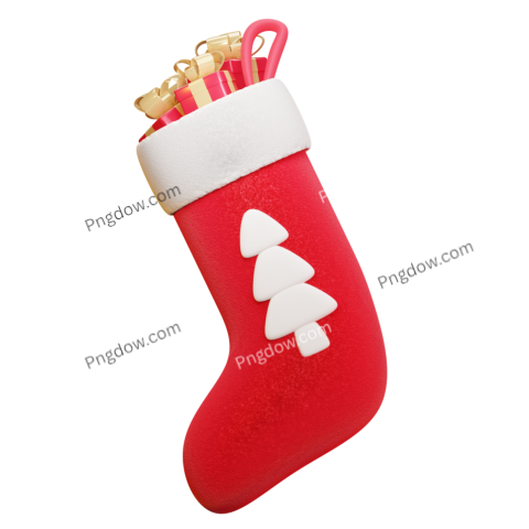 3D Christmas Stocking with Gifts