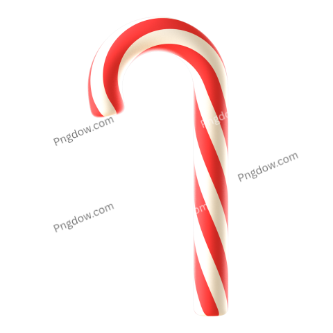 3D Christmas Element Candy Cane