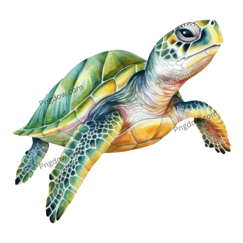 Sea Turtle Watercolor Illustration free