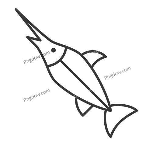 Swordfish transparent background for free