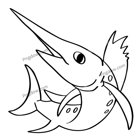 Swordfish illustration png image free