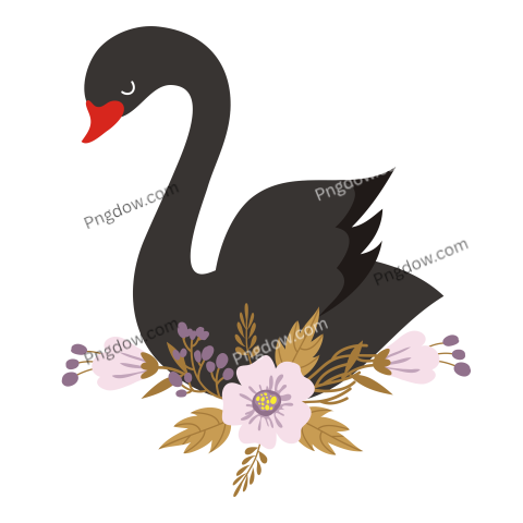 Beautiful characters white princess swan with crown image free