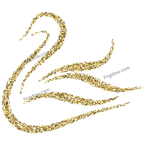 Gold Swan Illustration