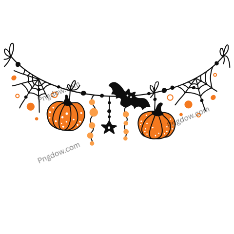 Halloween decorative garland