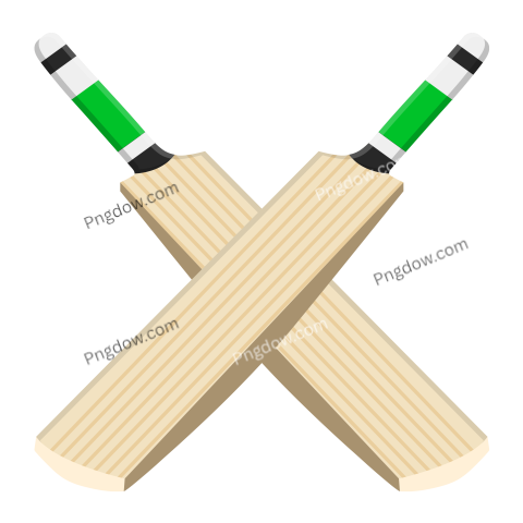 Crickets Bats, Illustration, Vector on White Background