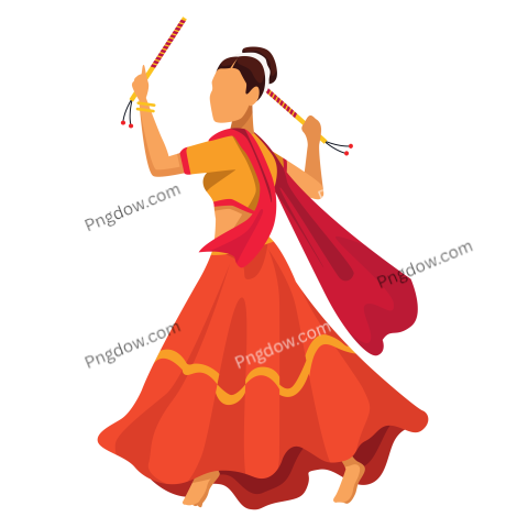 Navratri Dancer Female Traditional Character