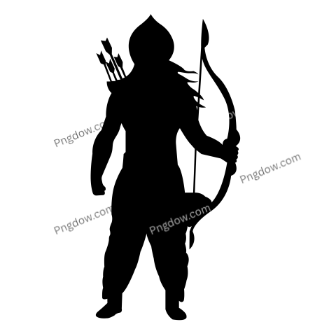 Shri Ram Silhouette for Ram Navami free Png