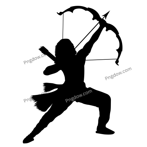 Lord Ram with bow and arrow free Png images