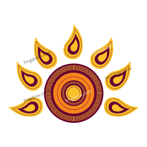 Diwali Fest Mandala Ethnicity Icon