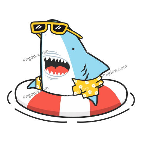 Shark beach transparent image free