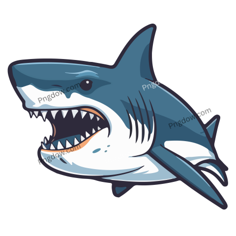 Shark cartoon transparent background free