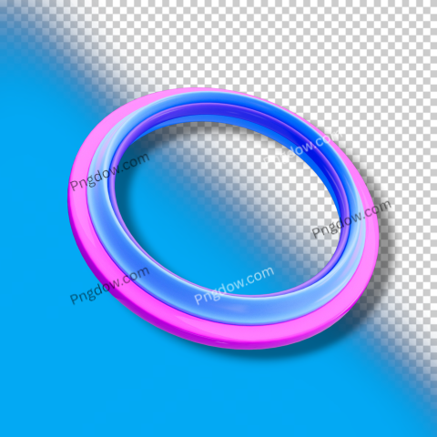 Round frame icon 3d render cutout SVG Free