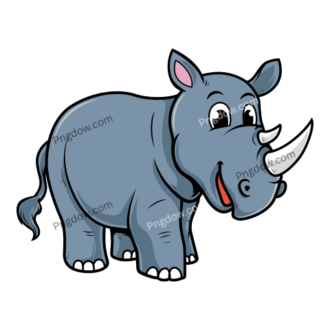 Cartoon Rhinoceros Animal
