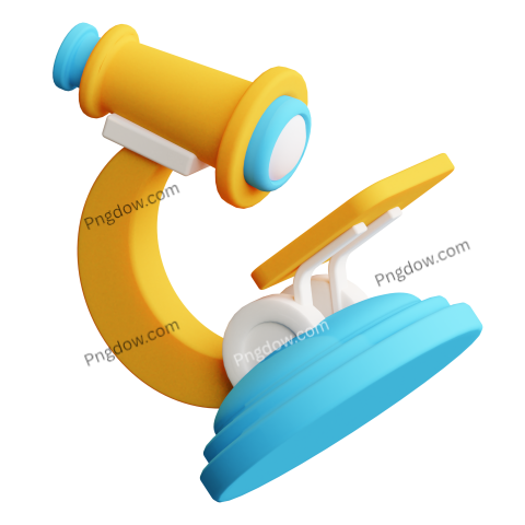 3D Microscope Illustration PNG image free download