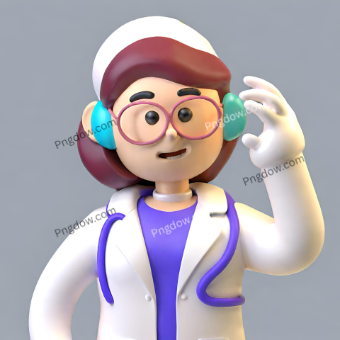 3D Character Avatar Female Doctor