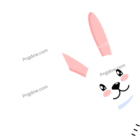 Easter rabbit icon Easter decoration, Flat style