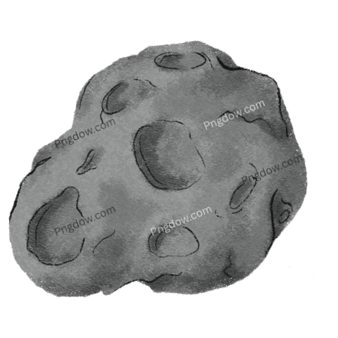 Asteroid in The Space transparent background