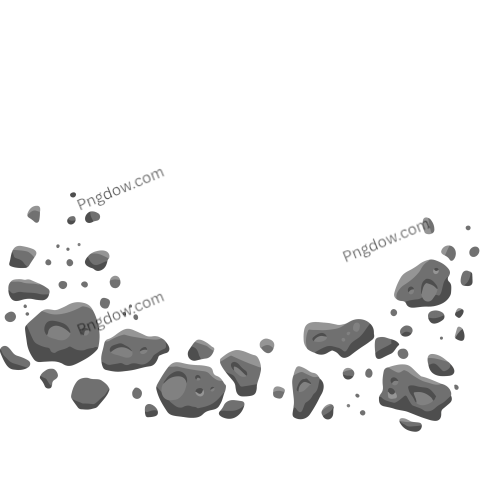 Organic Hand Drawn Asteroid Belt