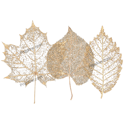 Decorative Gold Autumn Leaves