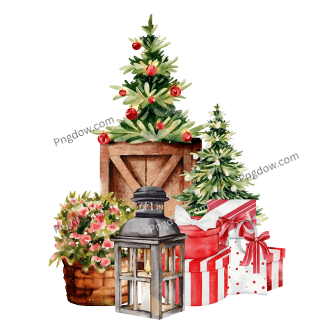 Christmas decoration watercolor