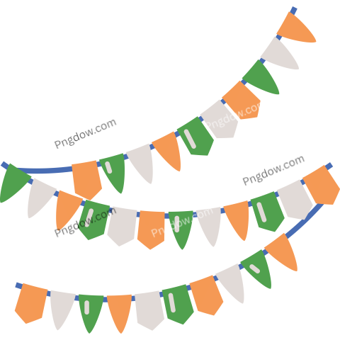 Republic day india garland Png image for free