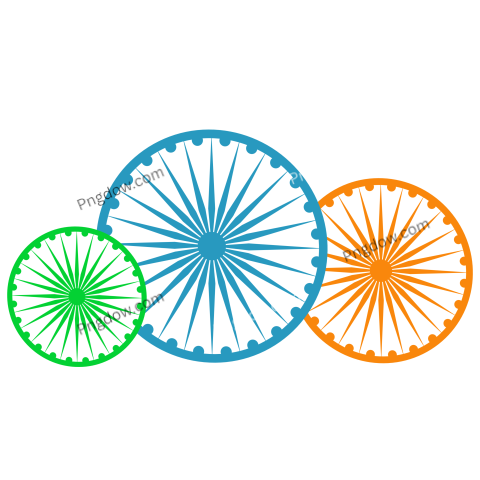 Tricolor Ashoka chakra