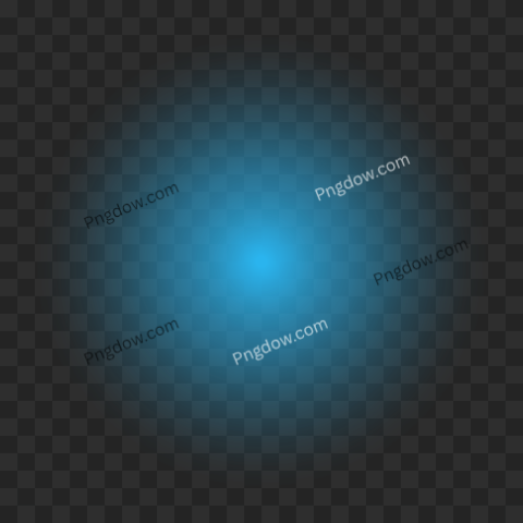 Blue glow transparent background