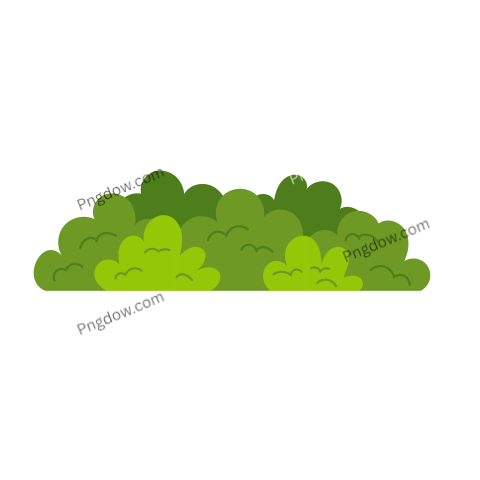 Illustration Of Bushes Grass