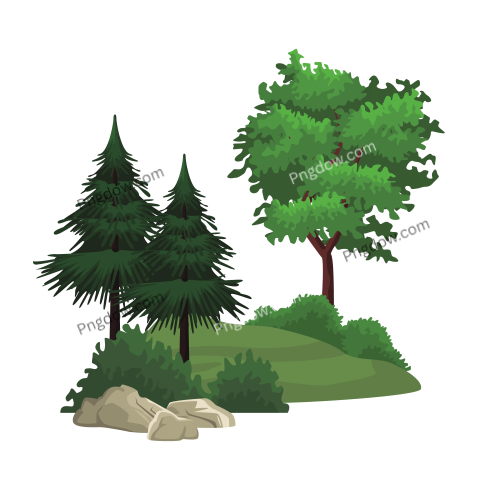 Trees and Bushes Png transparent background images