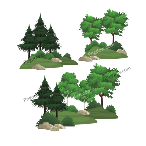 Trees and Bushes Png free