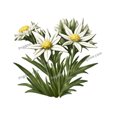 Edelweiss PNG image with transparent background, edelweiss