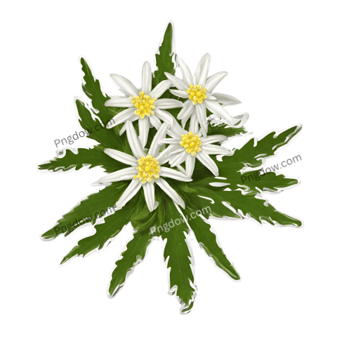 Edelweiss PNG image with transparent, edelweiss PNG
