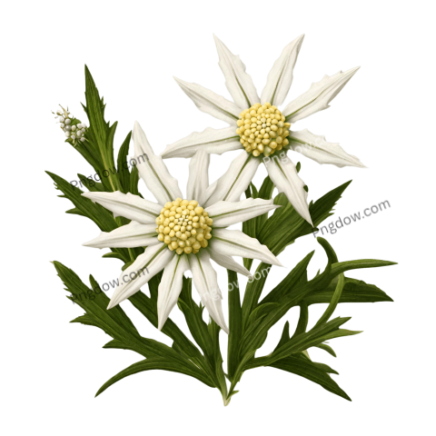 Edelweiss PNG image with transparent background, edelweiss PNG (24)