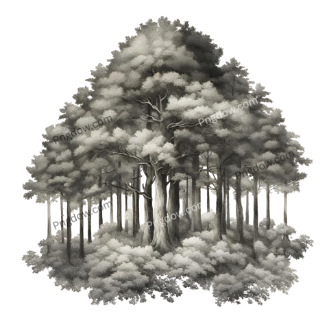 High Quality Forest PNG Image with Transparent Background Download Now!