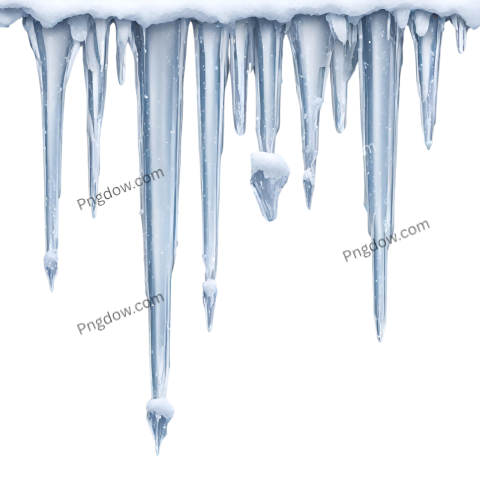 Icicles PNG image with transparent background, Icicles PNG