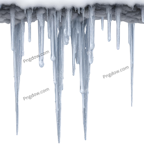 High Quality Icicles PNG Image with Transparent Background Download Now