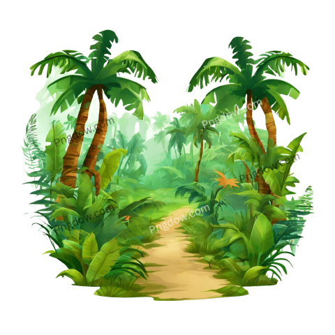 Stunning Jungle PNG Image with Transparent Background for Versatile Use