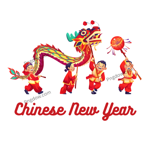 Happy Chinese New Year 2024 Zodiac Sign Of The Dragon Free transparent PNG