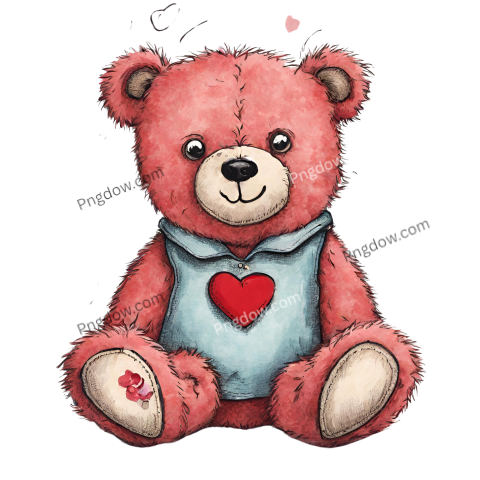 Get Free Transparent Valentine's Day Teddy Bear PNG Images