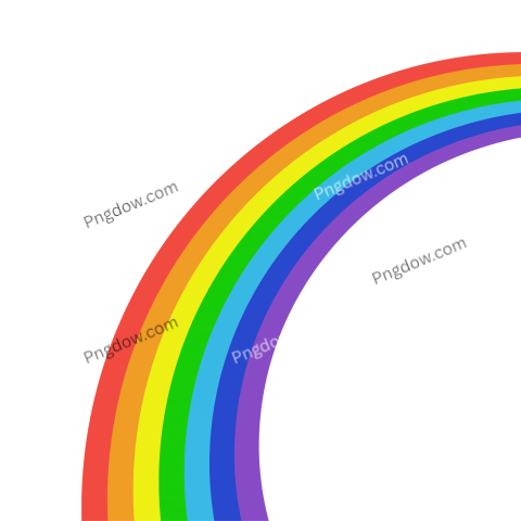 High Quality Rainbow PNG Image with Transparent Background for Versatile Use