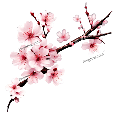 High Quality Sakura PNG Image with Transparent Background