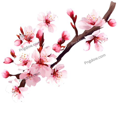 Stunning Sakura PNG Image with Transparent Background Download Now!