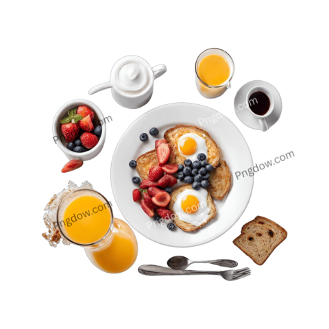 Download Stunning Breakfast PNG Image with Transparent Background
