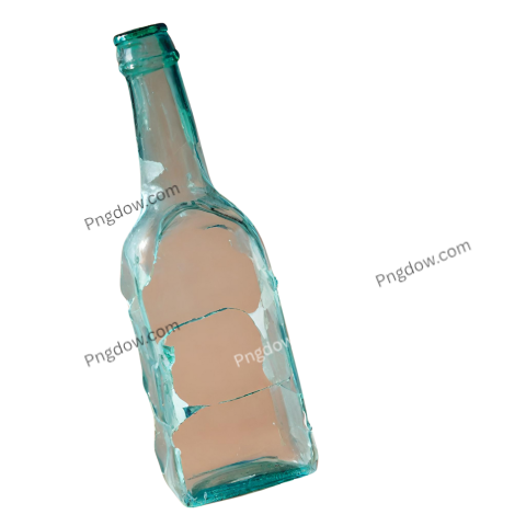 Broken bottle PNG image with transparent background, broken bottle png (14)