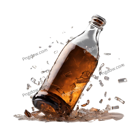Broken bottle PNG image with transparent background, broken bottle png (16)