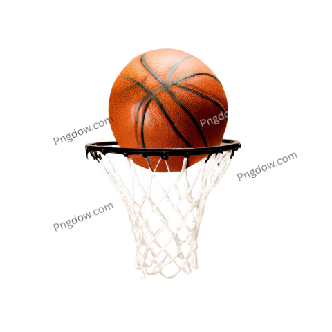 Basketball Shooting in Hoop Png