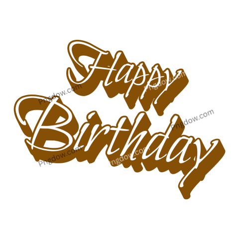 Happy birthday text Png, Happy Birthday, (3)
