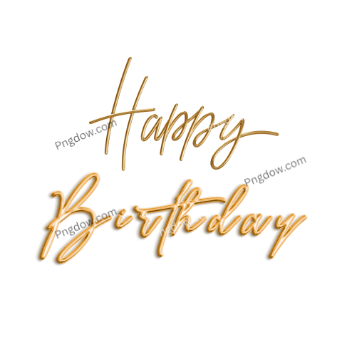 Happy birthday text Png | Happy Birthday, (11)
