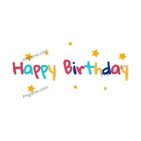 Happy birthday text Png | Happy Birthday, (12)