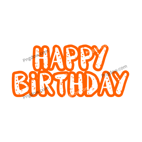 Happy birthday text Png | Happy Birthday, (24)